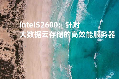 Intel S2600：针对大数据云存储的高效能服务器